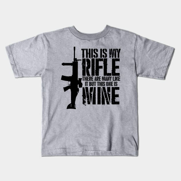 THIS IS MY RIFLE - FN SCAR Kids T-Shirt by JHughesArt